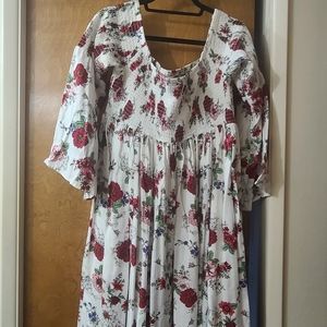 Floral off the shoulder dress Torrid